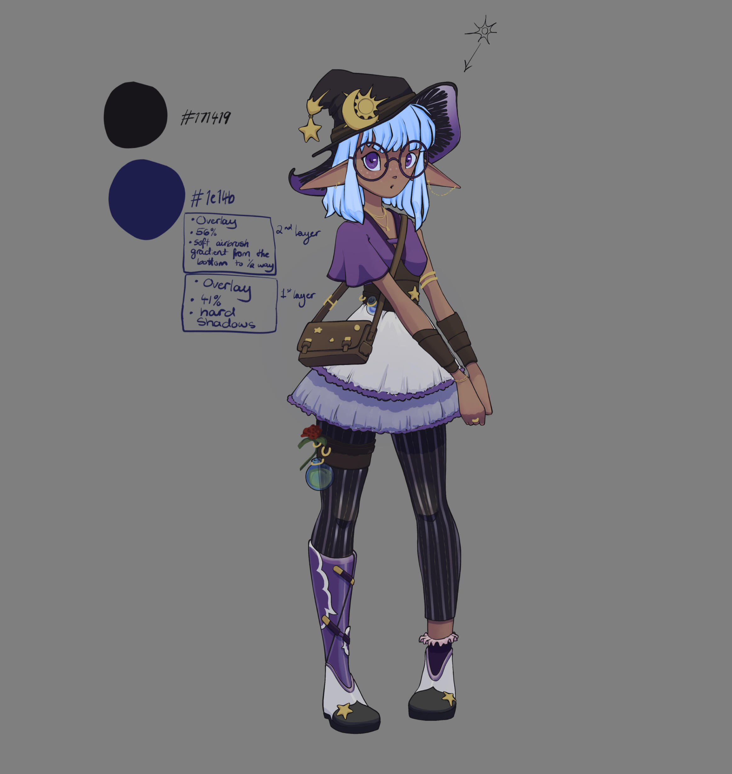 Shy Witch for Dating Sim