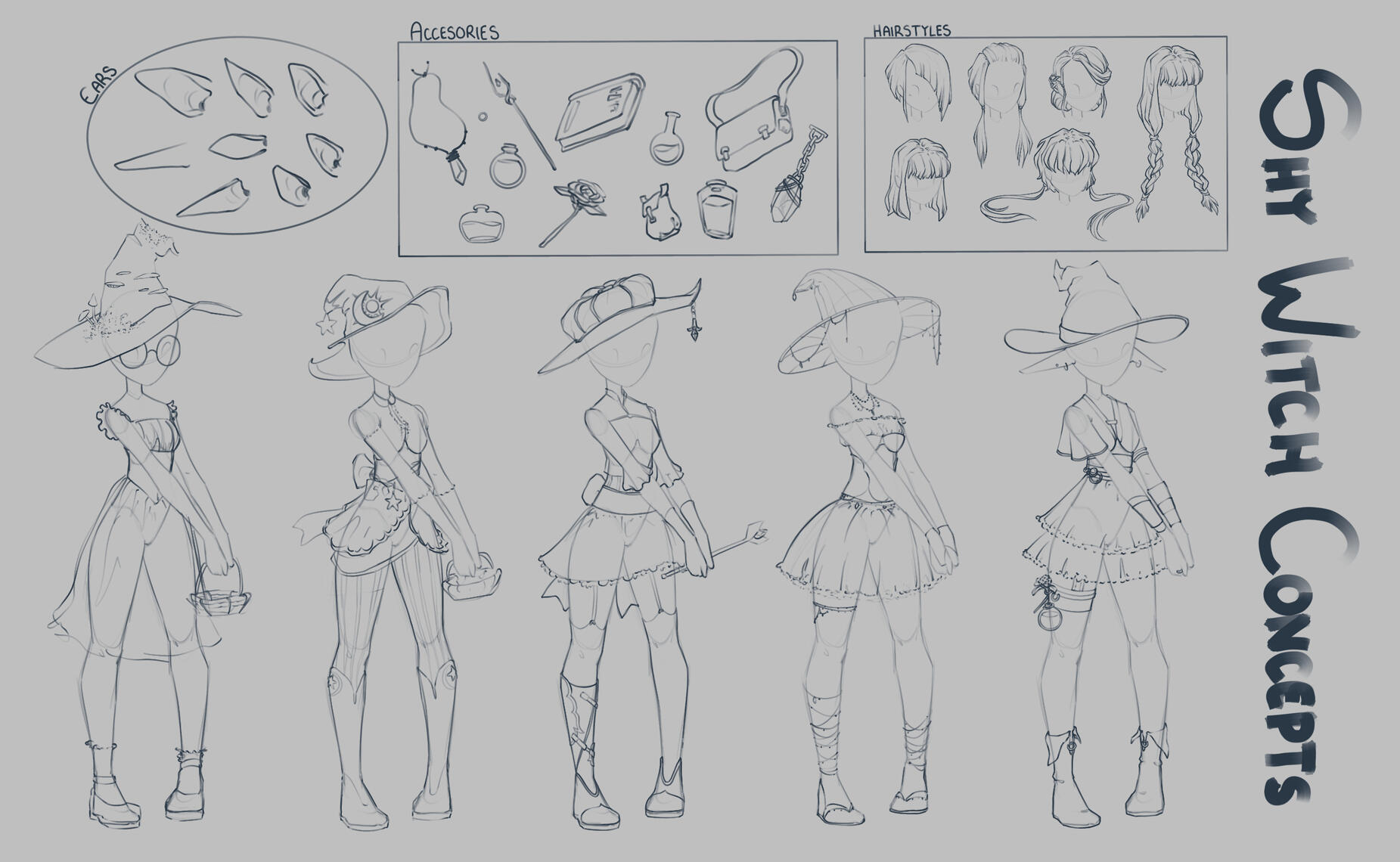 Shy Witch Concept Art